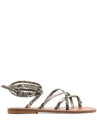 Kjacques Python Effect Gaia Sandals