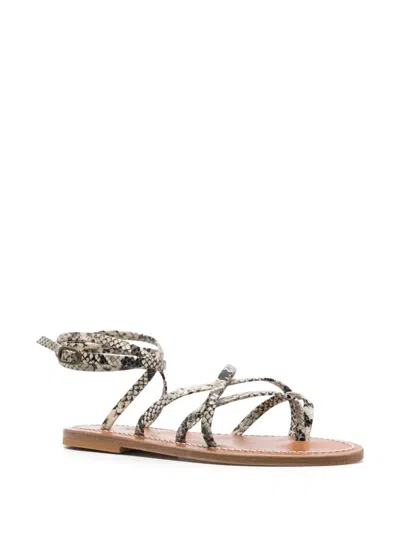 Kjacques Python Effect Gaia Sandals