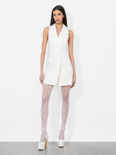 Alice And Olivia Meritt Linen-blend Mini Dress