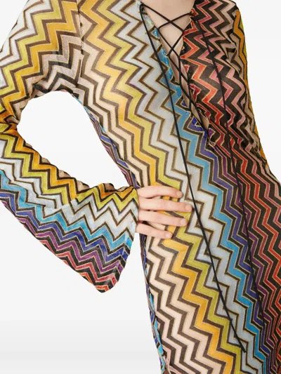 Missoni Zigzag Lace-detail Maxi Dress