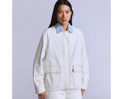 Levi's Lined Chore Coat In White