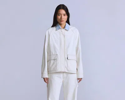 Levi's Lined Chore Coat In White