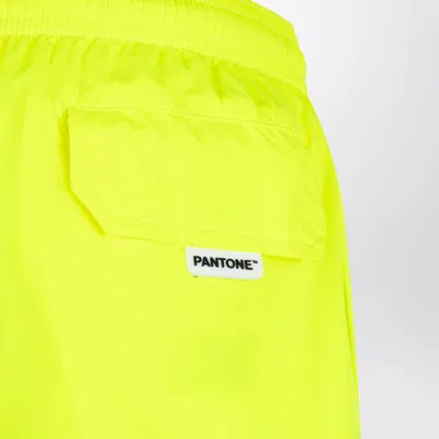 Mc2 Saint Barth Yellow Swim Short For Boy With Logo