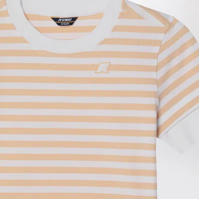 K-way Emel T-shirt White/beige Striped
