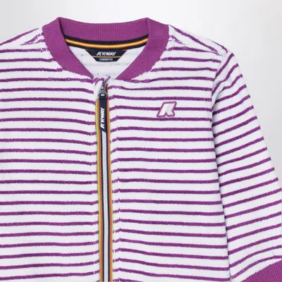 K-way Sponge Outfit White/purple Striped