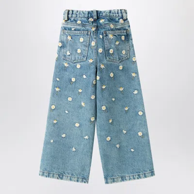 Il Gufo Floral-embroidered Jeans