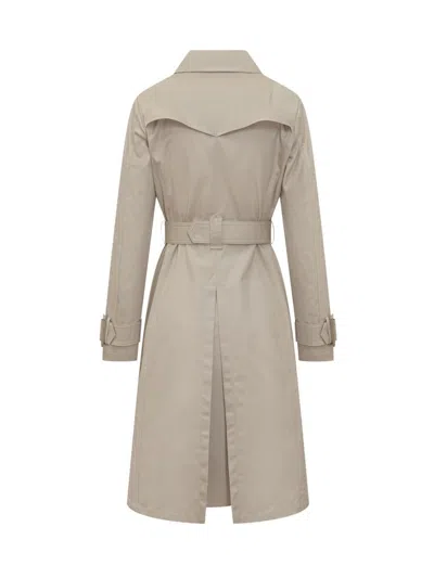 Herno Double-breasted Classic Trench Coat With Belted Waist And Structured Collar