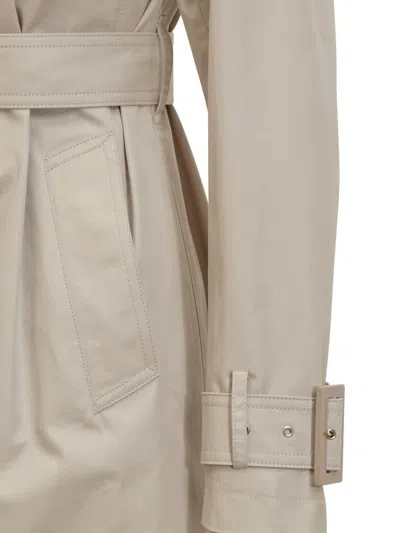 Herno Double-breasted Classic Trench Coat With Belted Waist And Structured Collar