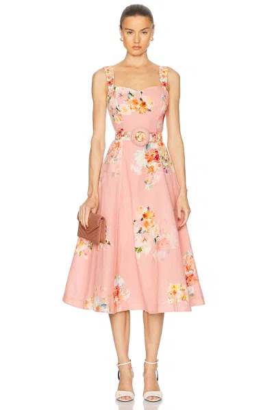 Hemant & Nandita Midi Dress With Buckle Belt