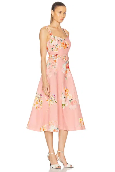 Hemant & Nandita Midi Dress With Buckle Belt