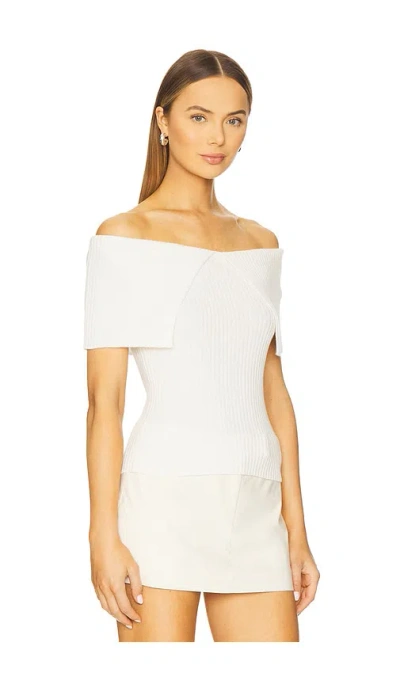 Naadam Luxe Cotton Silk Top In White