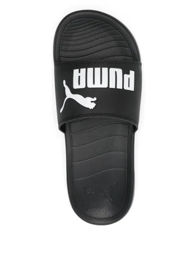 Puma Popcat Slides In Black