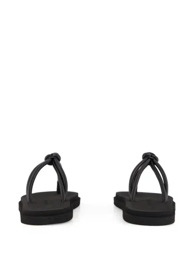 Emme Parsons Knot Pool Slides In Black