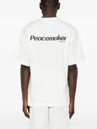 Peacemaker Oamc Dark Flower T-shirt In White