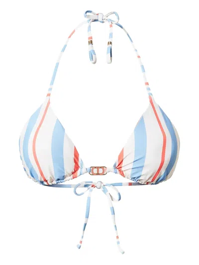 Twinset Striped Triangle Bikini Top