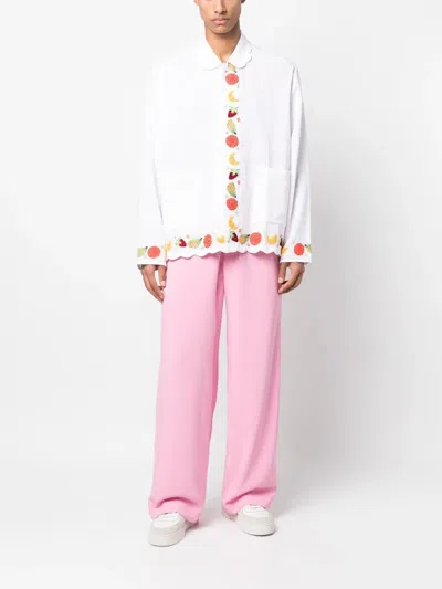 Sky High Farm Boticelli Fruit-embroidered Shirt