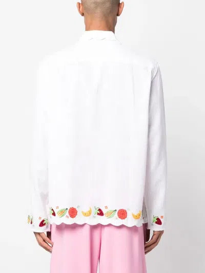Sky High Farm Boticelli Fruit-embroidered Shirt