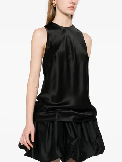 Simone Rocha Black Bow Halter Top
