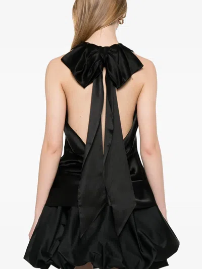 Simone Rocha Black Bow Halter Top