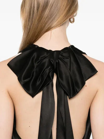 Simone Rocha Black Bow Halter Top