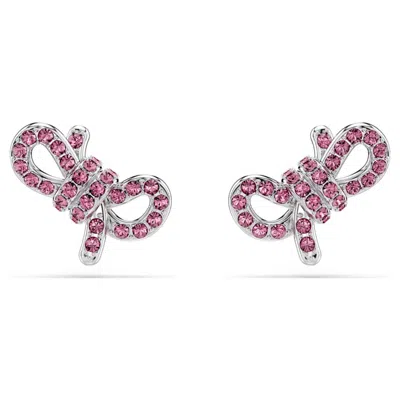 Swarovski Lifelong Bow Ohrstecker In Pink
