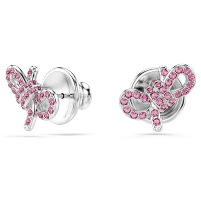 Swarovski Lifelong Bow Ohrstecker In Pink