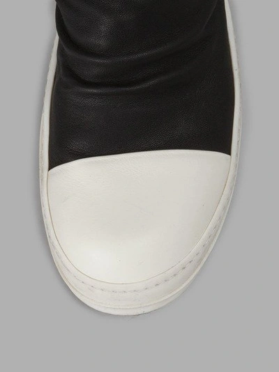 Shop Rick Owens Black Sock Sneakers