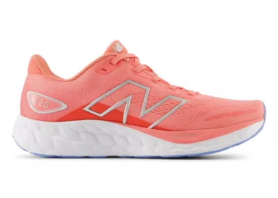 Pre-owned New Balance Fresh Foam 680v8 (women's) Sneakers In Sunfade Red/drift Red/silver Metallic In Multi
