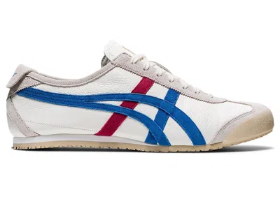 Pre-owned Asics Men's  Onitsuka Tiger Mexico 66 Vintage Red Sneakers In White/directoire Blue In Multi