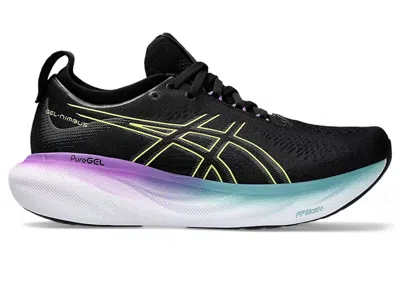 Pre-owned Asics Gelnimbus 25 (women's) Sneakers In Black/glow Yellow In Multi
