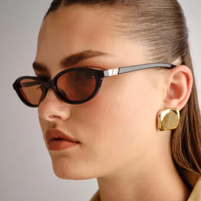 Le Specs Duskfall Oval Sunglasses