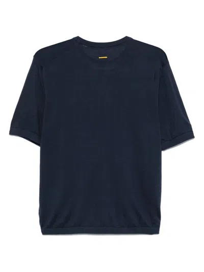 Aspesi Knitted T-shirt In Blue