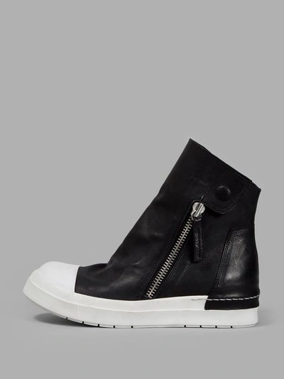 Cinzia Araia 20mm Stretch Leather Sneaker Boots, Black | ModeSens
