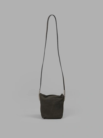 Shop Rick Owens Women's Grey Small Adri Shoulder Bag