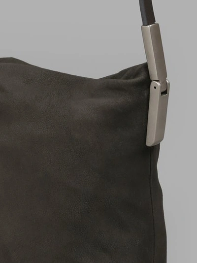 Shop Rick Owens Women's Grey Small Adri Shoulder Bag