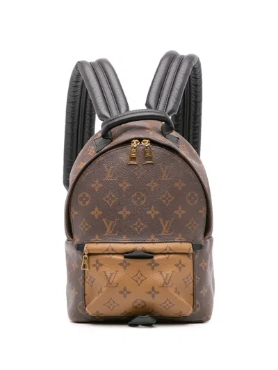 Pre-owned Louis Vuitton 2019 Monogram Reverse Palm Springs Pm Backpack