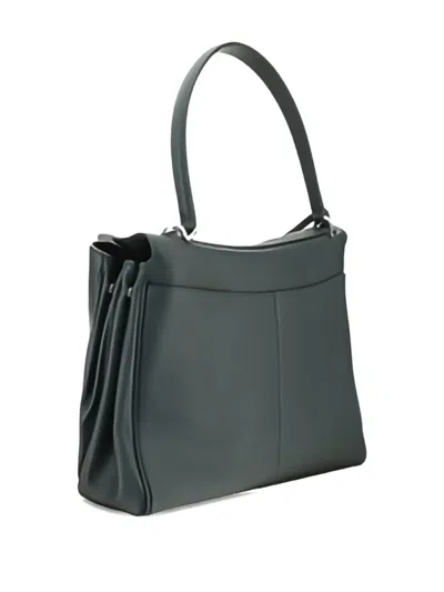 Balenciaga Rodeo Leather Shoulder Bag In Green