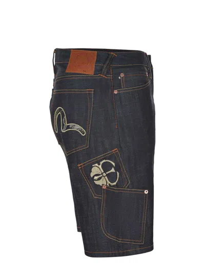 Evisu Bermuda Shorts Made Of Denim.
