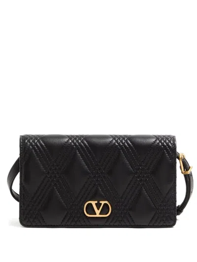Valentino Garavani Garavani Quiltie 67 Mini Shoulder Bag In Quilted Nappa Leather Woman Black Uni