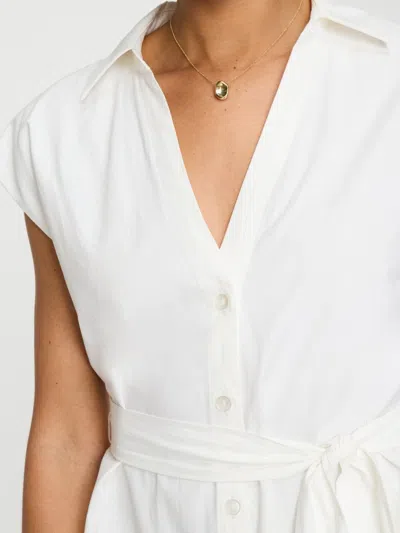 Brochu Walker The Kylie Sleeveless Midi Dress In White