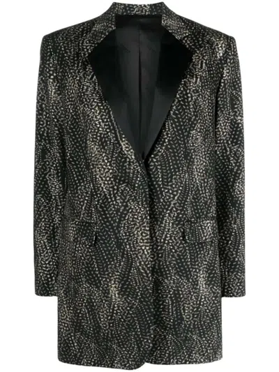 Isabel Marant Single-breasted Abstract-print Blazer