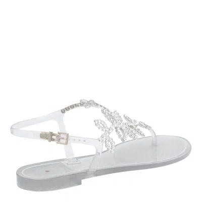 Menghi Rubber Sandals In Silver