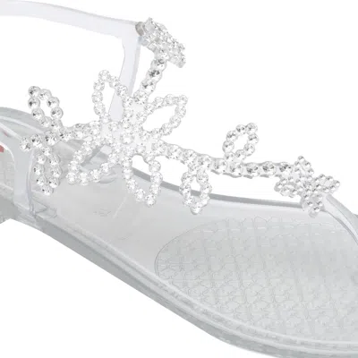 Menghi Rubber Sandals In Silver
