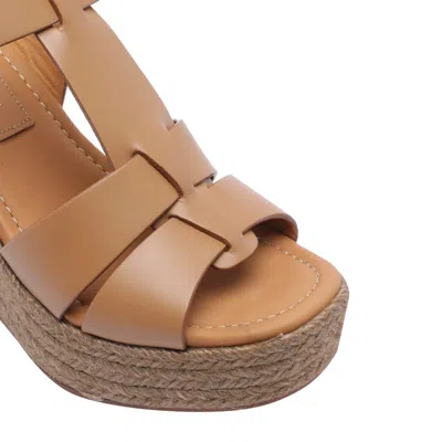 Paloma Barceló 110mm Leather Sandals In Neutral