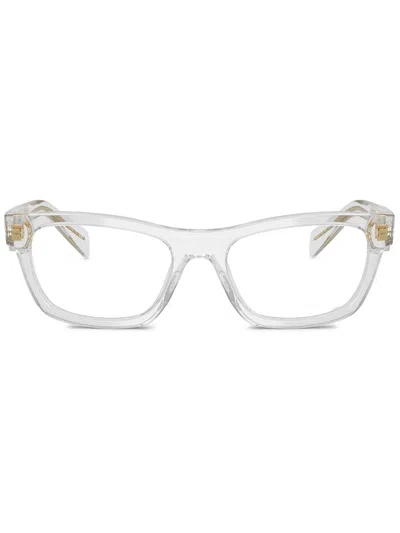 Prada Pr B01v 12r1o1 Trasparente Grigio Glasses In Transparent