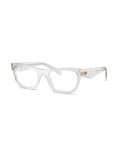 Prada Pr B01v 12r1o1 Trasparente Grigio Glasses In Transparent
