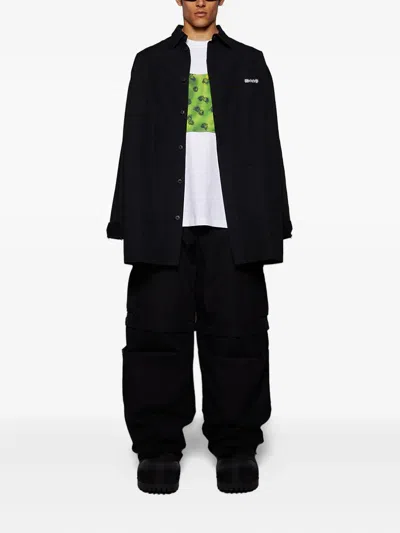 032c Black Intermission Cargo Overshirt