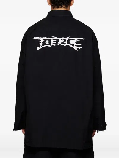 032c Black Intermission Cargo Overshirt