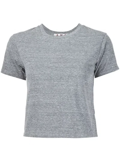 Amo Cropped T-shirt In Gray