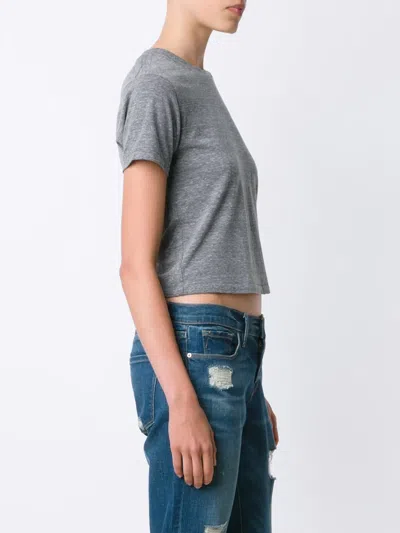 Amo Cropped T-shirt In Gray